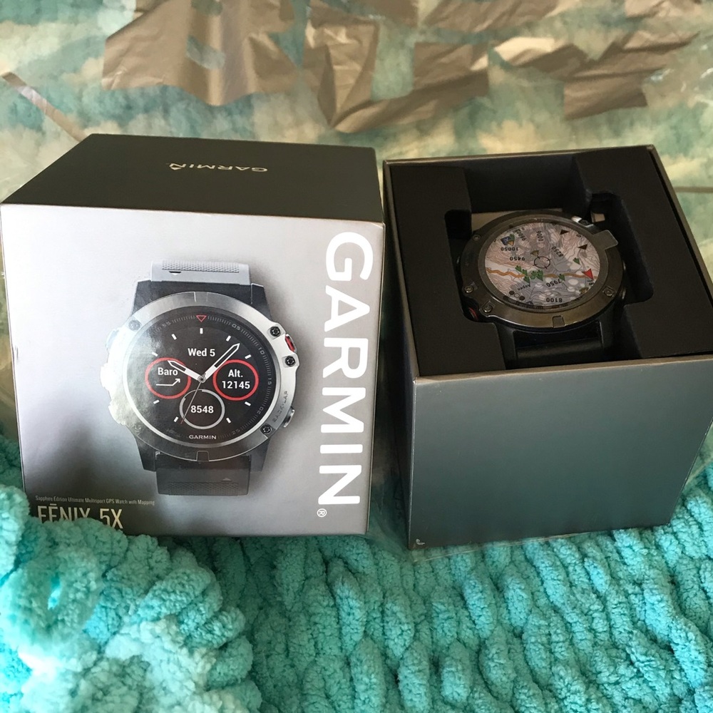 Garmin Fenix 5 gps capable watch.
